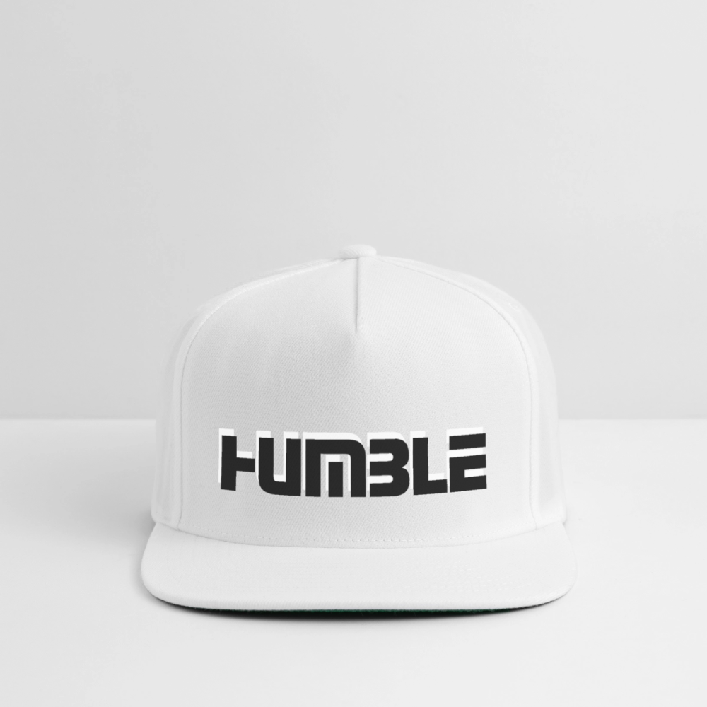 Snapback Baseball Cap - white
