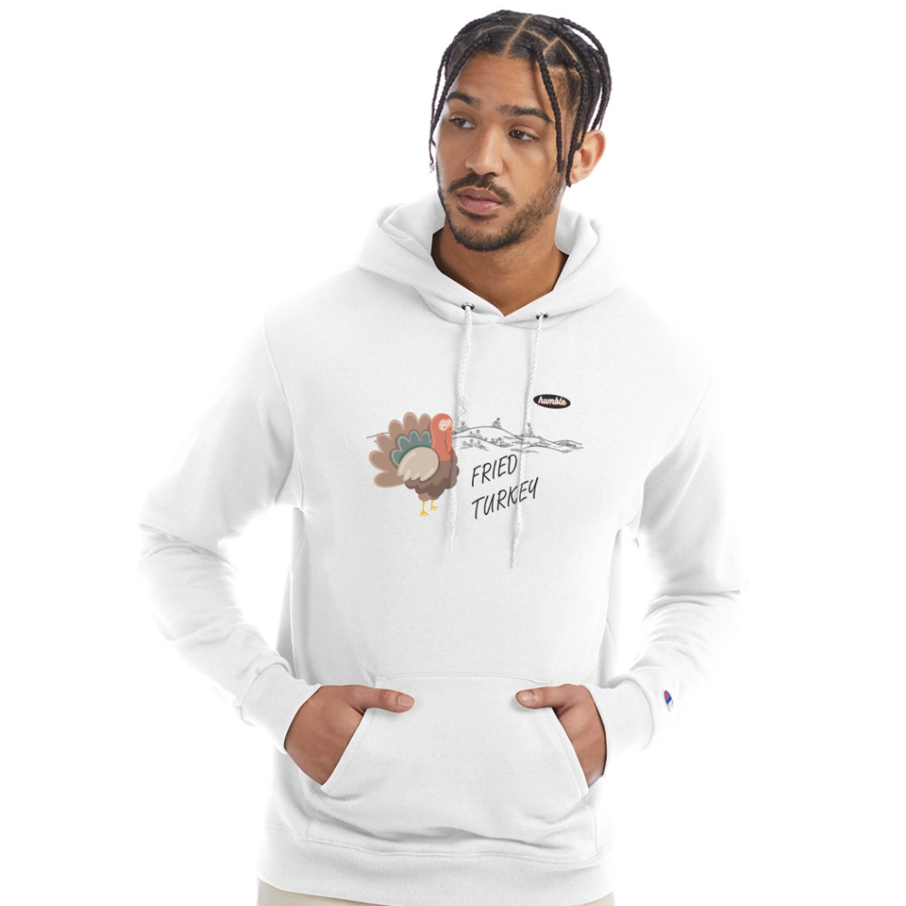 Fried Turkey Champion Unisex Power blend Hoodie Champion - white