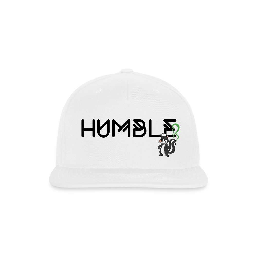 Snapback Baseball Cap - white