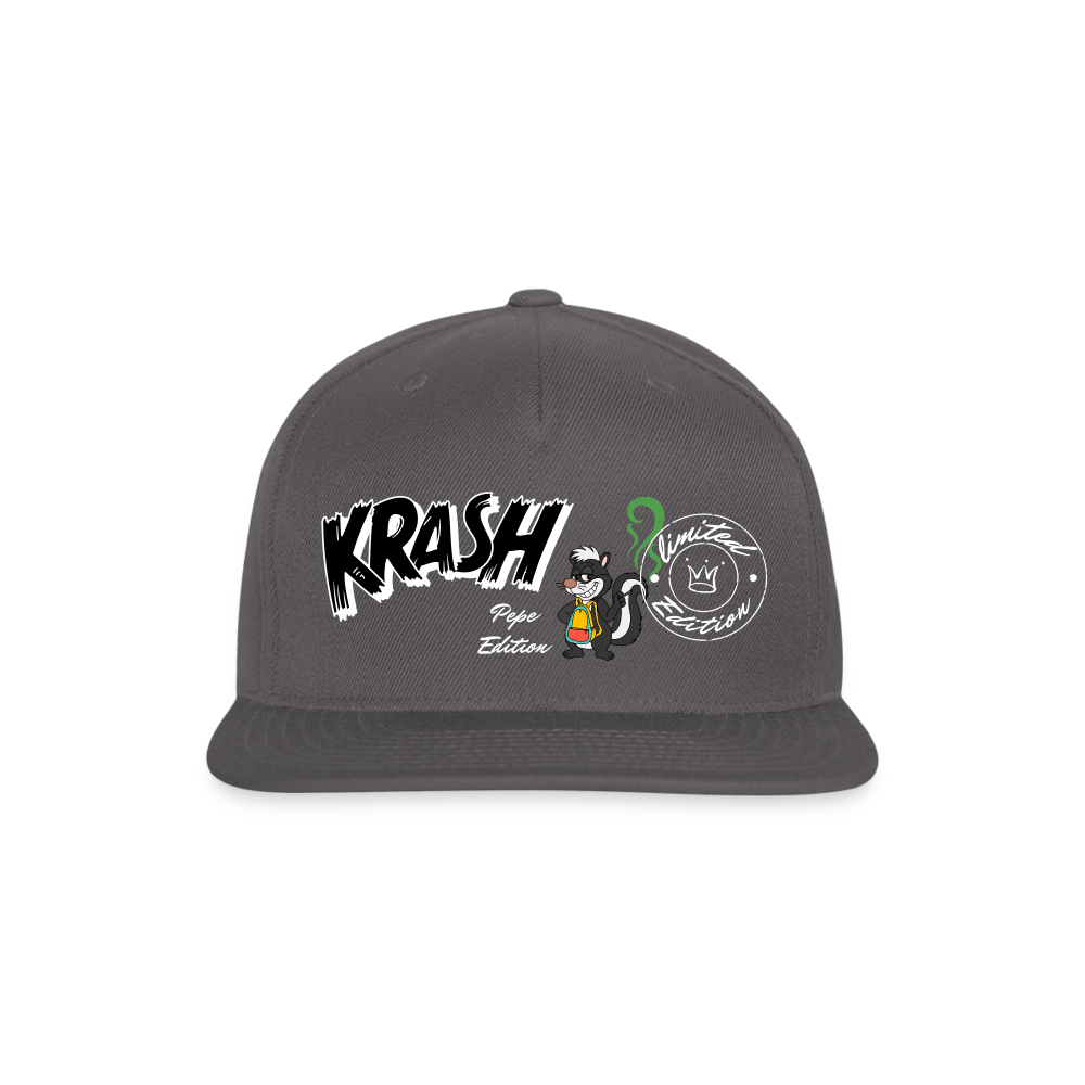 Snapback Baseball Cap - dark grey