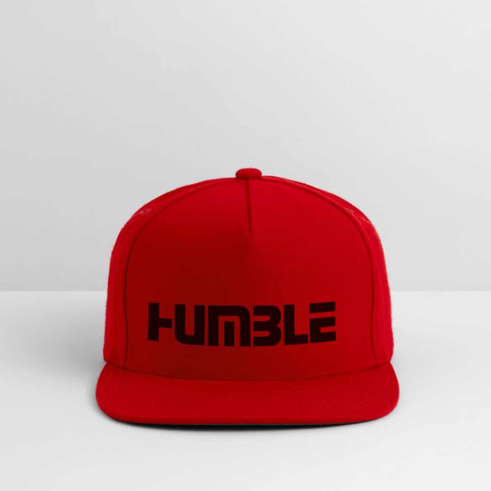 Snapback Baseball Cap - red