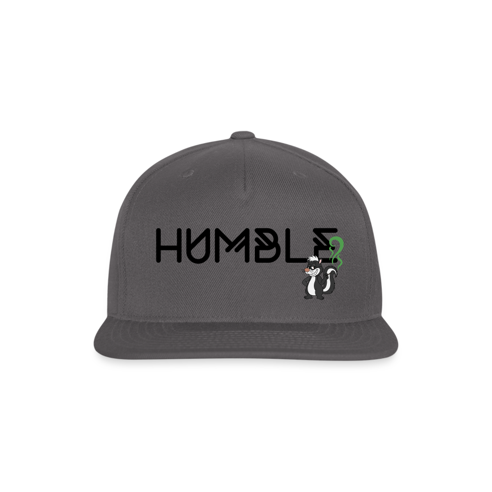 Snapback Baseball Cap - dark grey