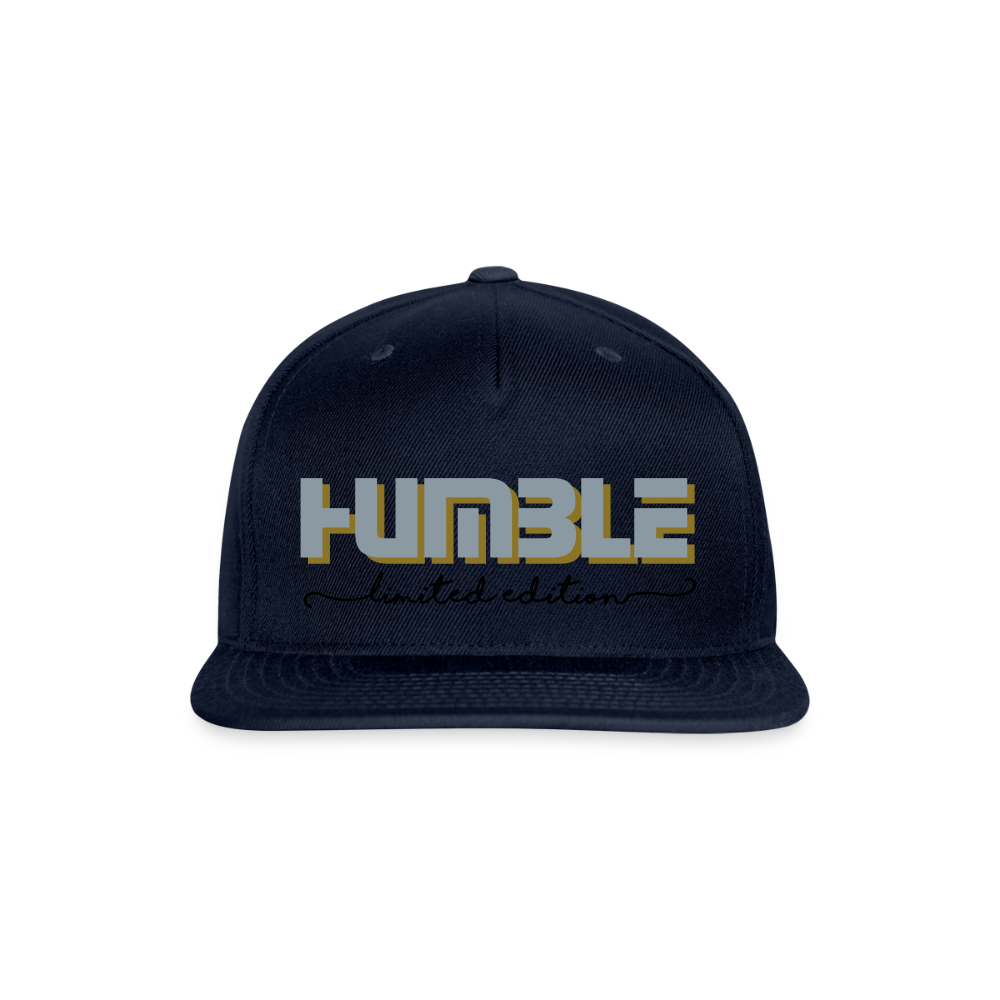 Snapback Baseball Cap - navy