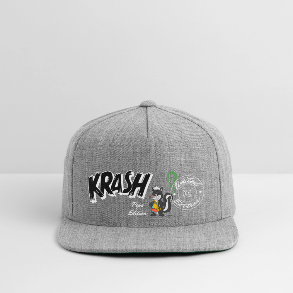 Snapback Baseball Cap - heather gray