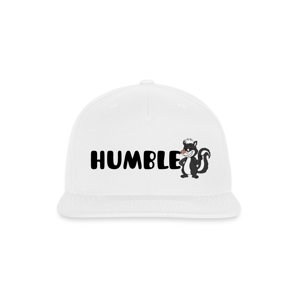 Snapback Baseball Cap - white