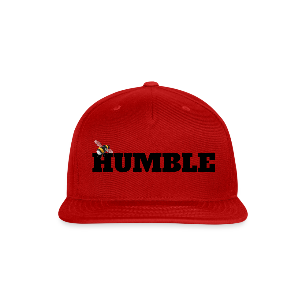 Snapback Baseball Cap - red