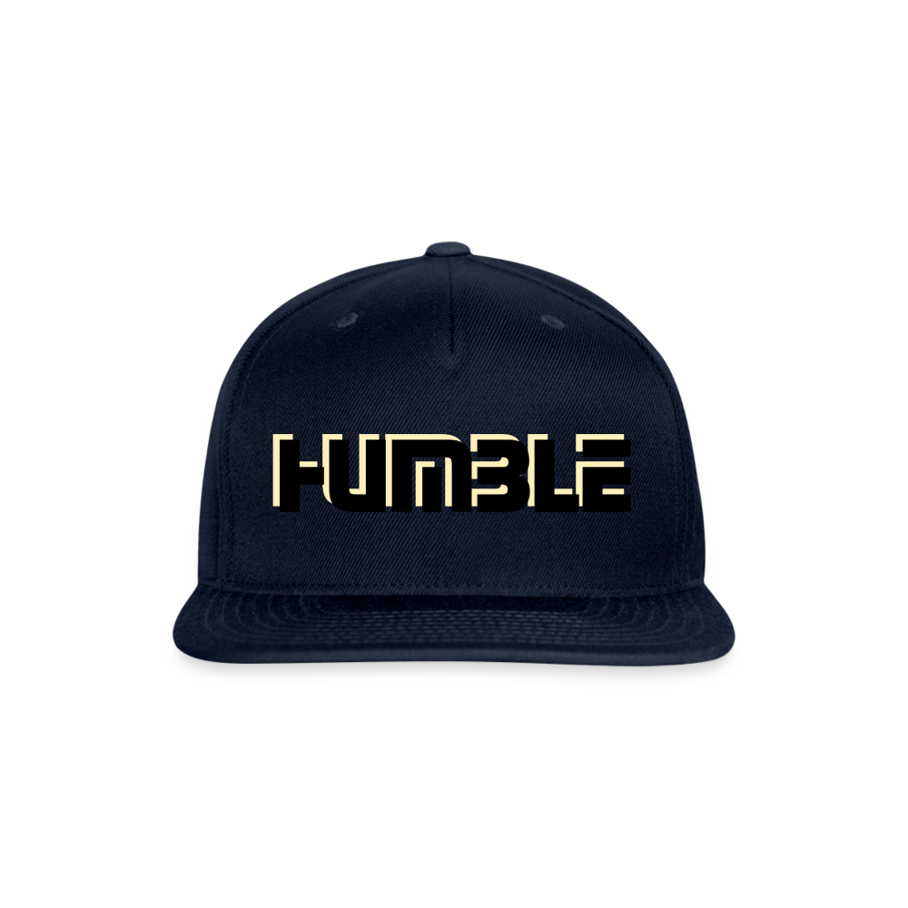 Snapback Baseball Cap - navy