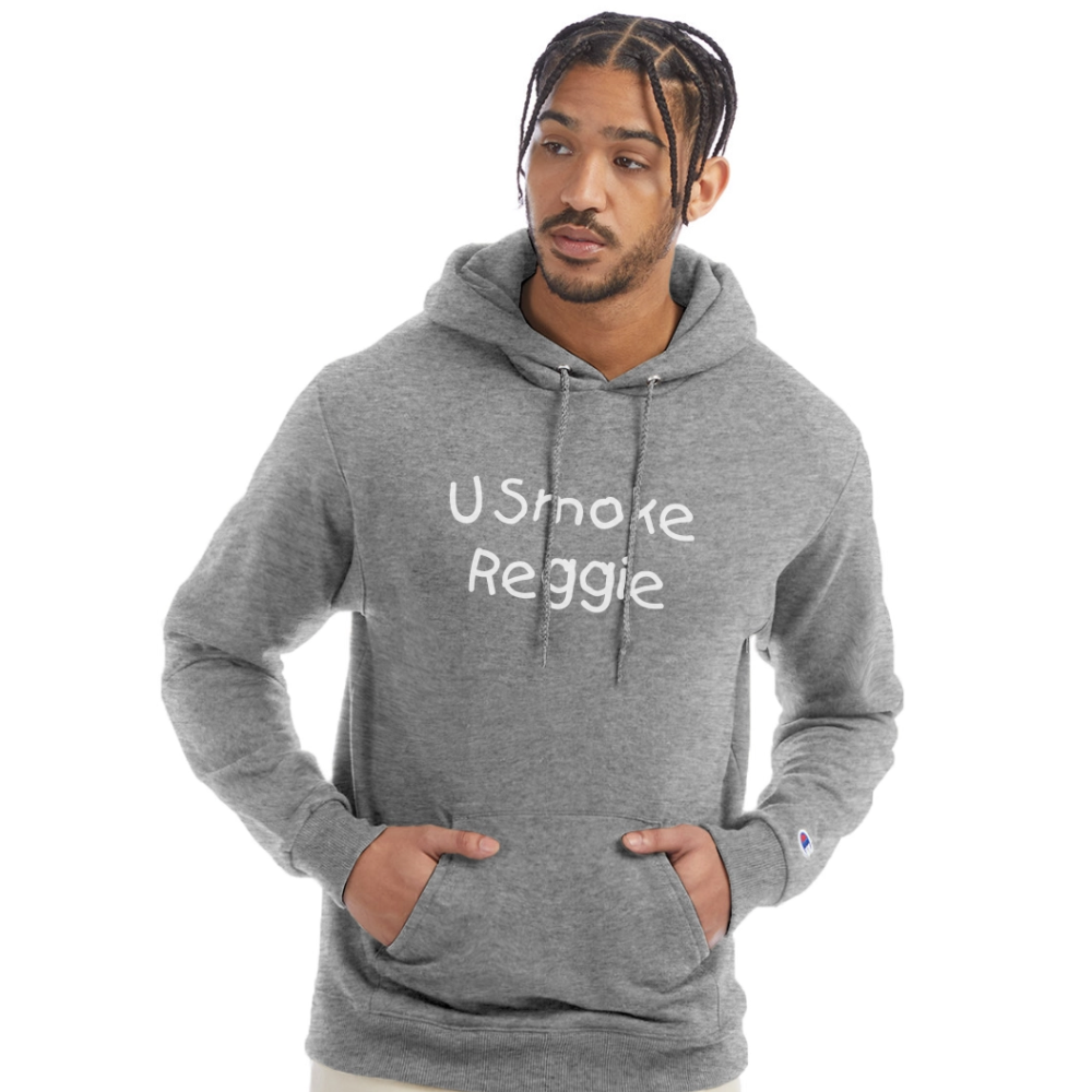 You Smoke Reggie Champion Unisex Power blend Hoodie - heather gray