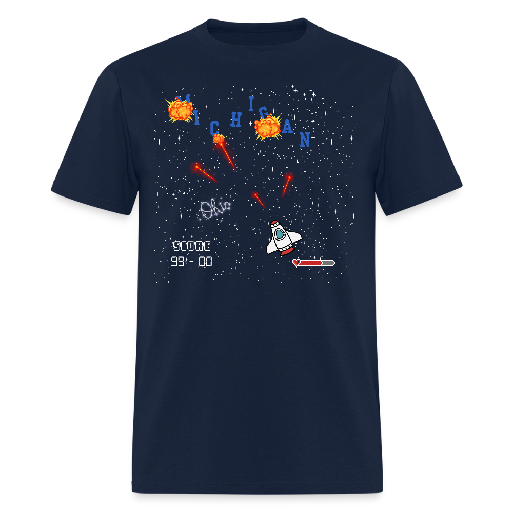 Ohio vs Michigan Men's T-Shirt | GILDAN 5000 - navy