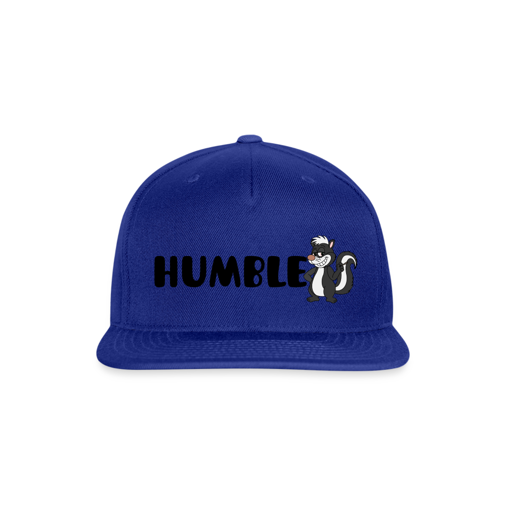 Snapback Baseball Cap - royal blue