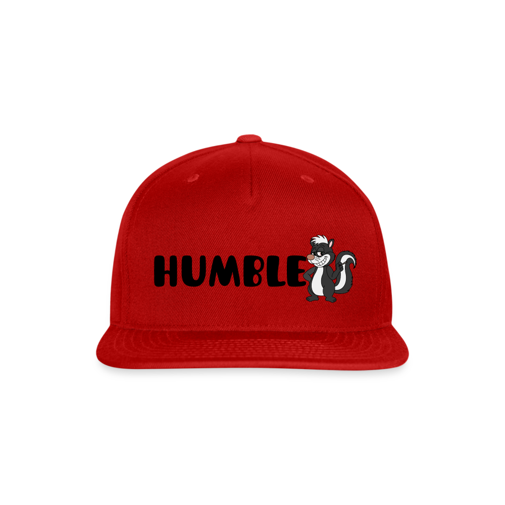 Snapback Baseball Cap - red