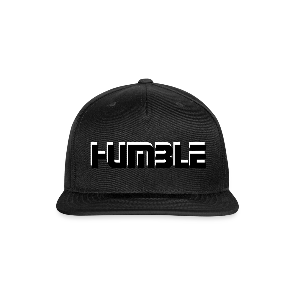 Snapback Baseball Cap - black
