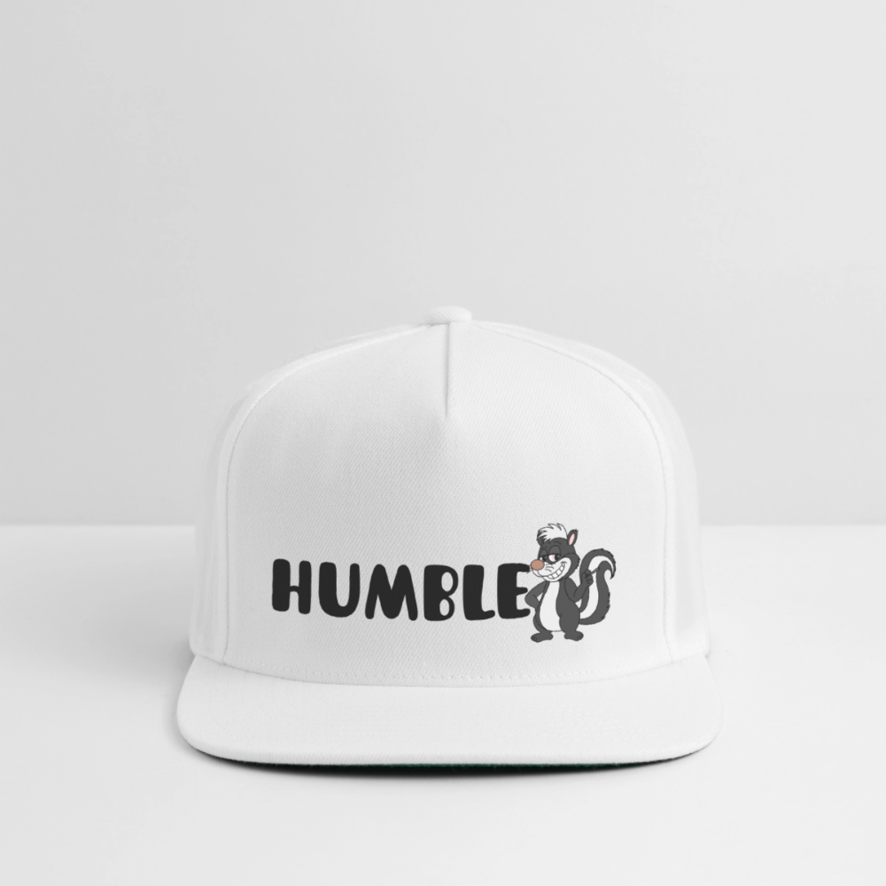 Snapback Baseball Cap - white