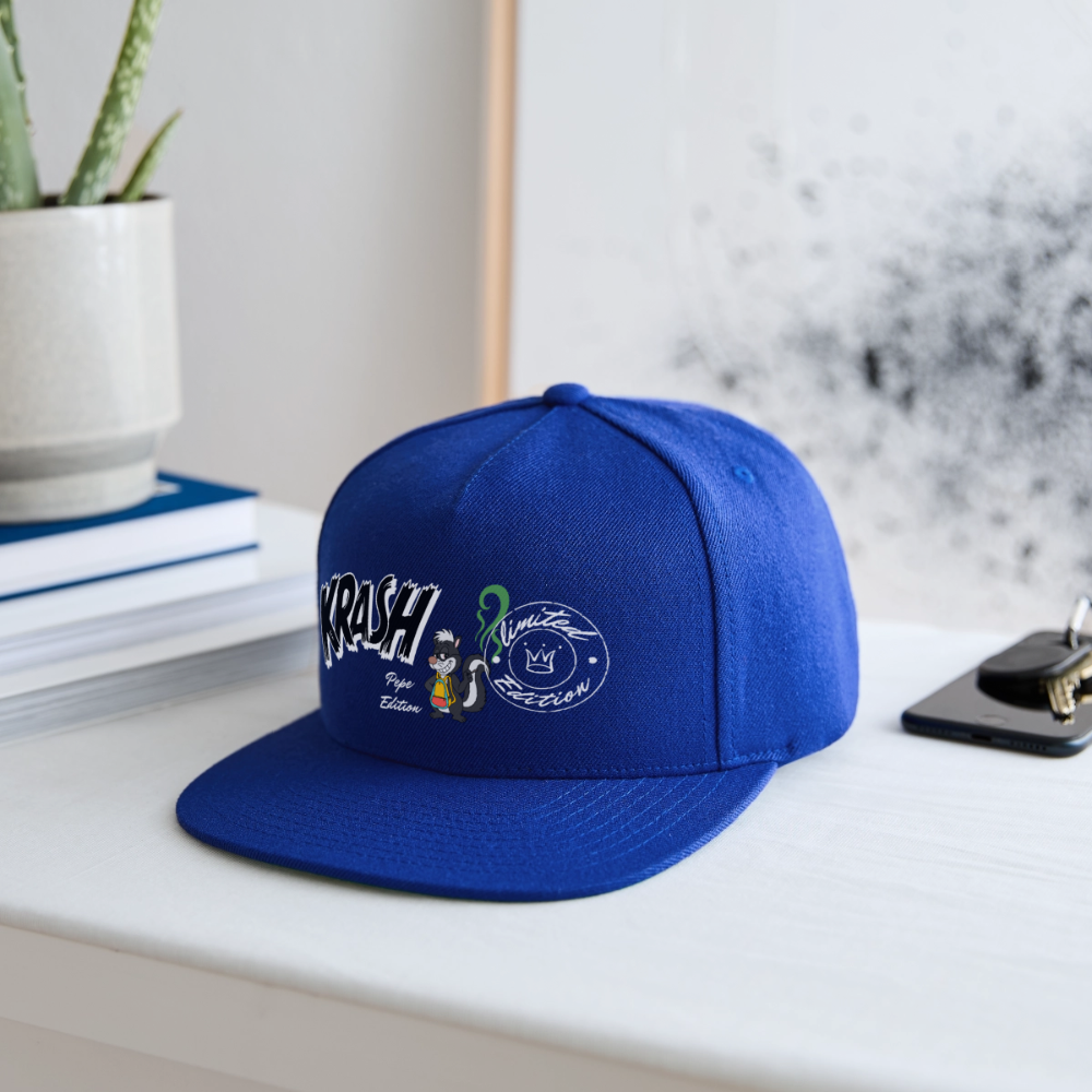 Snapback Baseball Cap - royal blue
