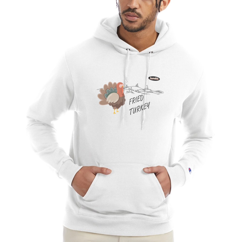 Fried Turkey Champion Unisex Power blend Hoodie Champion - white
