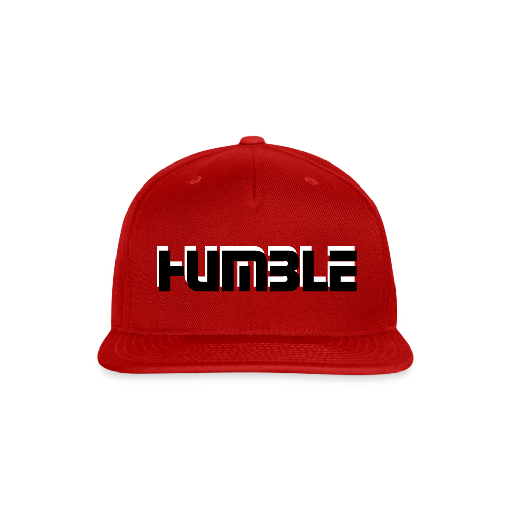 Snapback Baseball Cap - red