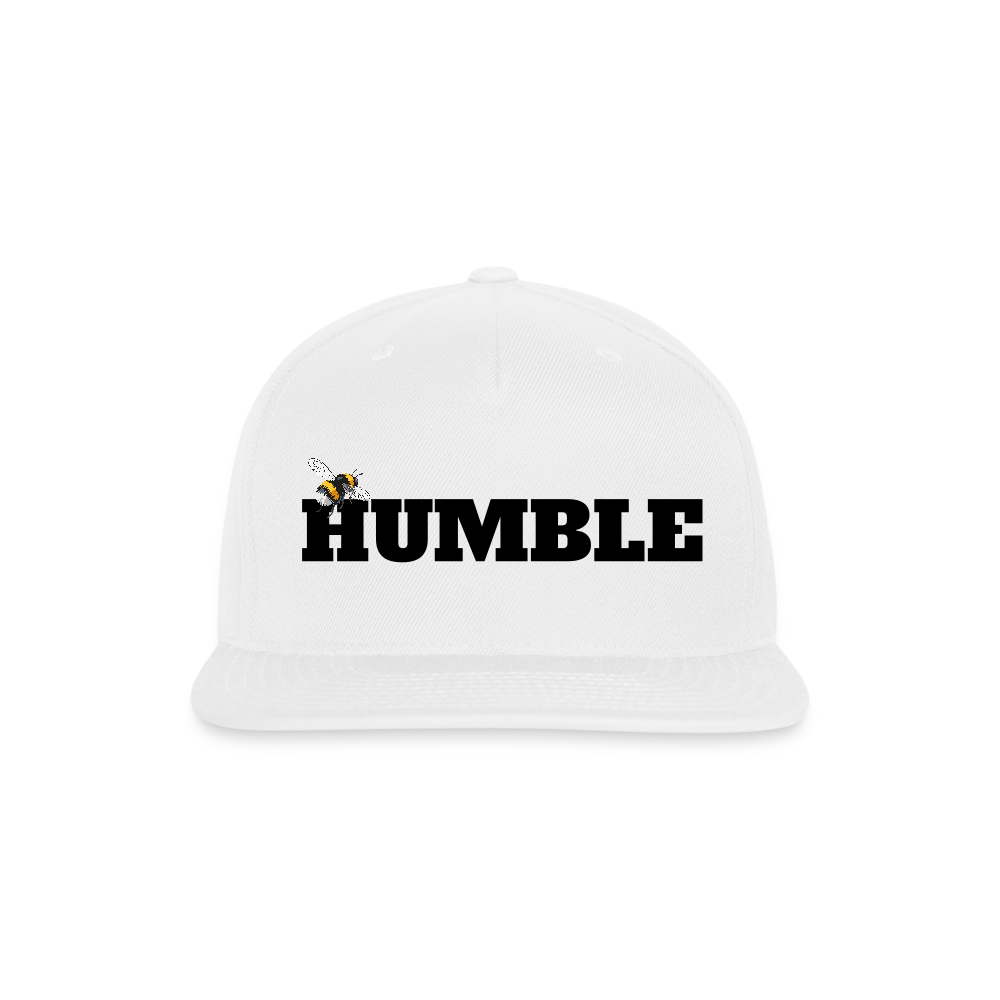 Snapback Baseball Cap - white