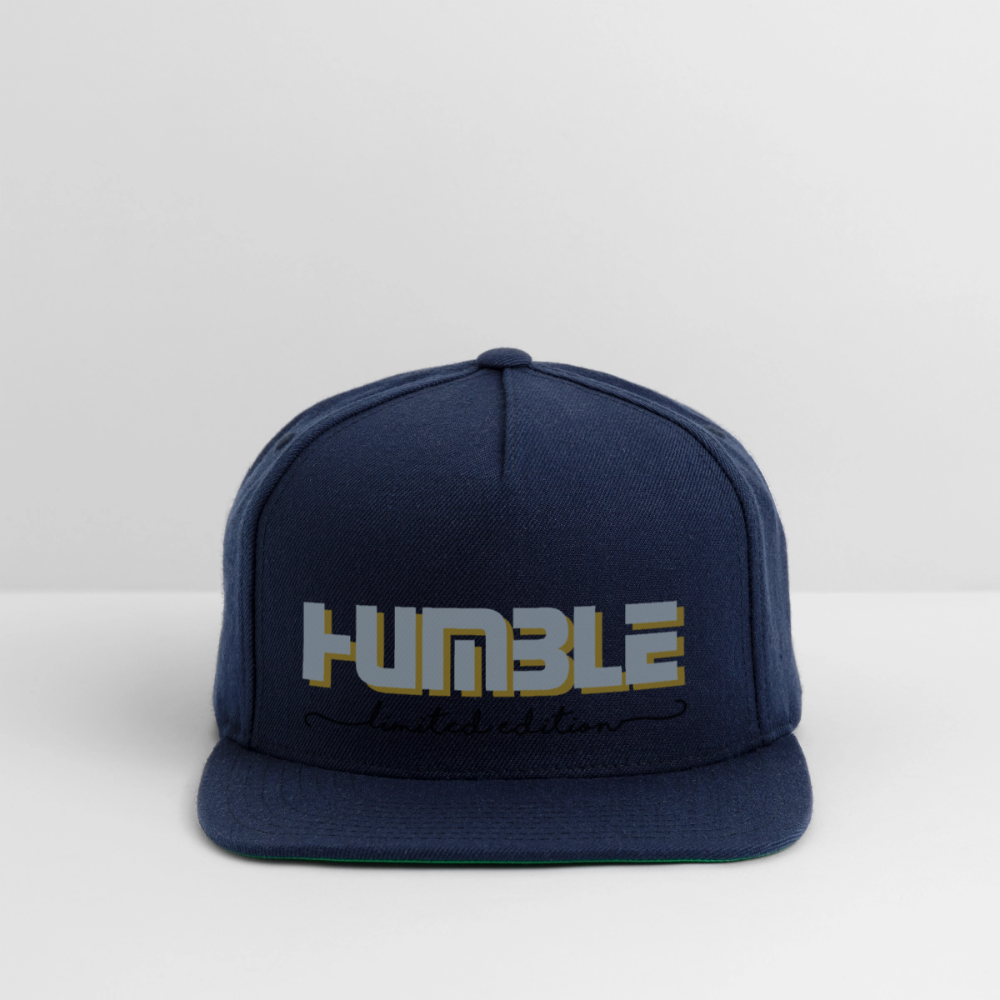 Snapback Baseball Cap - navy