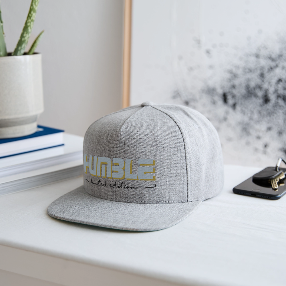 Snapback Baseball Cap - heather gray
