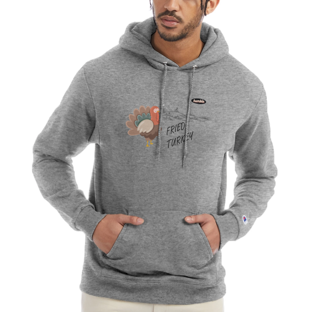 Fried Turkey Champion Unisex Power blend Hoodie Champion - heather gray