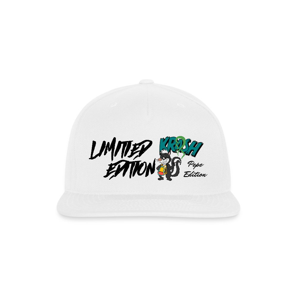 Snapback Baseball Cap - white