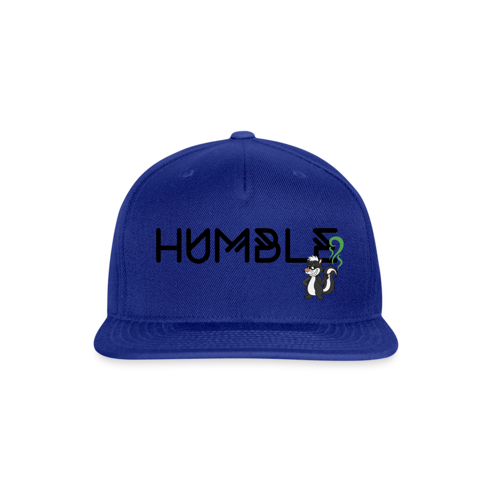 Snapback Baseball Cap - royal blue