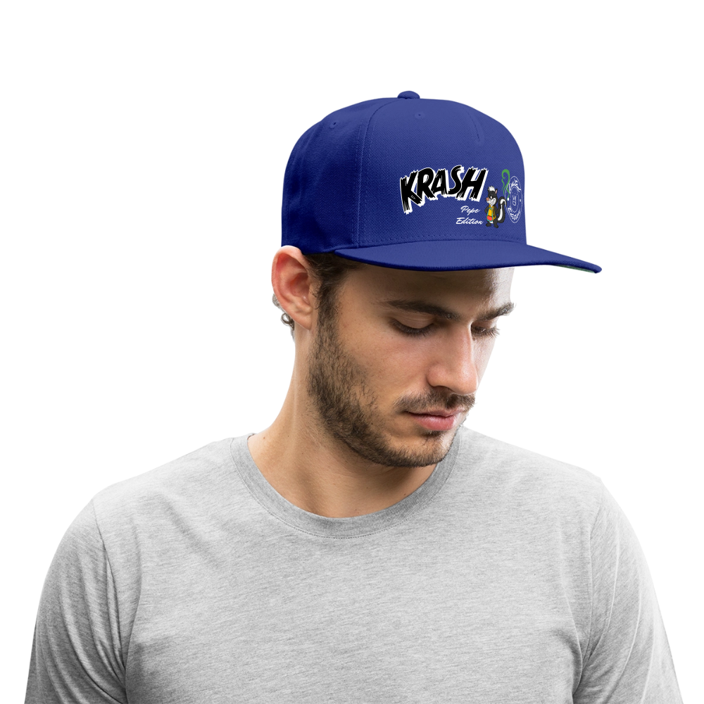 Snapback Baseball Cap - royal blue