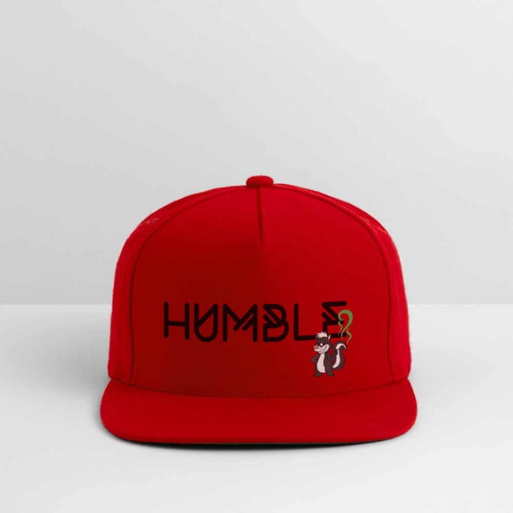 Snapback Baseball Cap - red