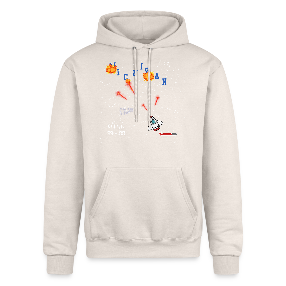 Ohio vs Michigan Champion Unisex Power blend Hoodie - Sand