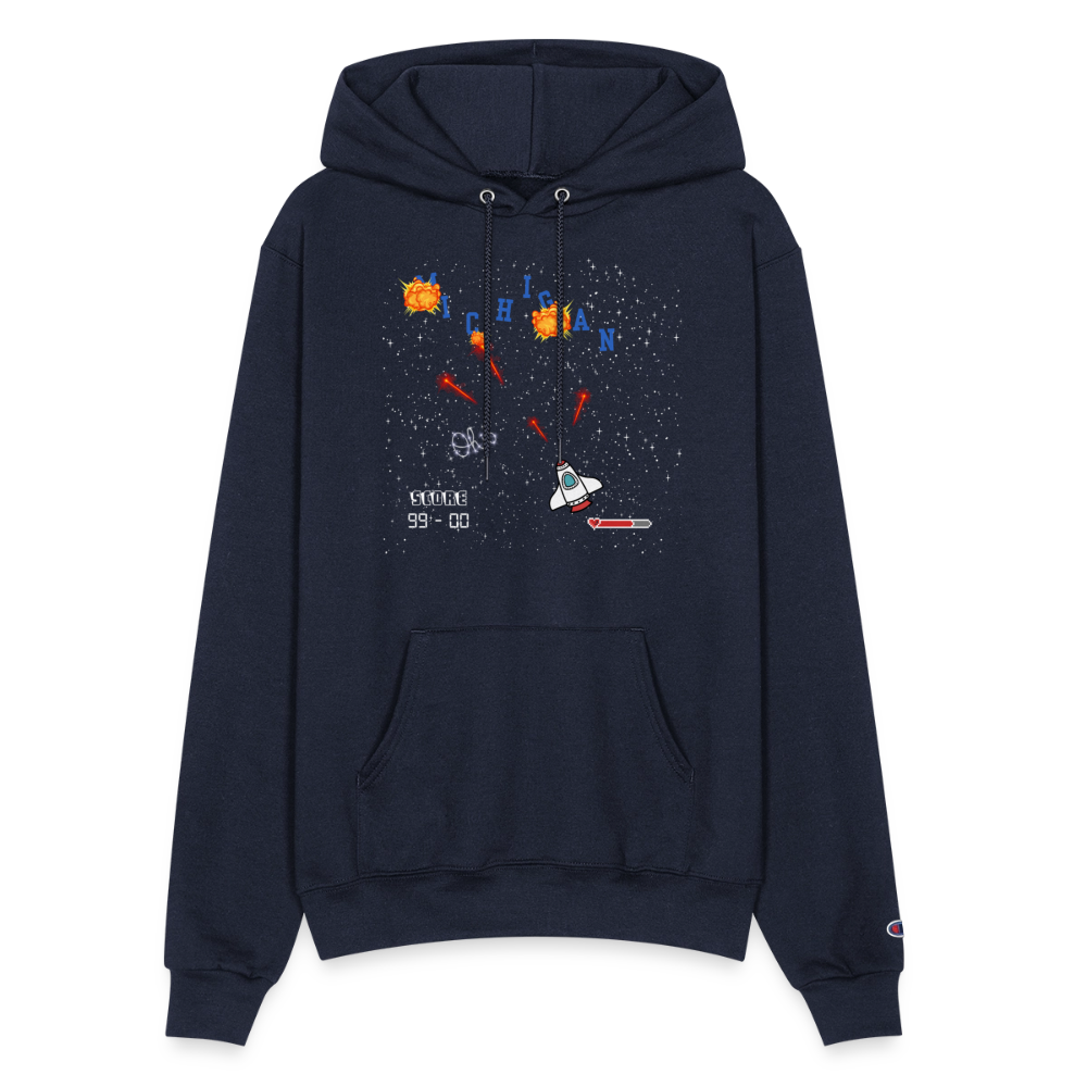 Ohio vs Michigan Champion Unisex Power blend Hoodie - navy