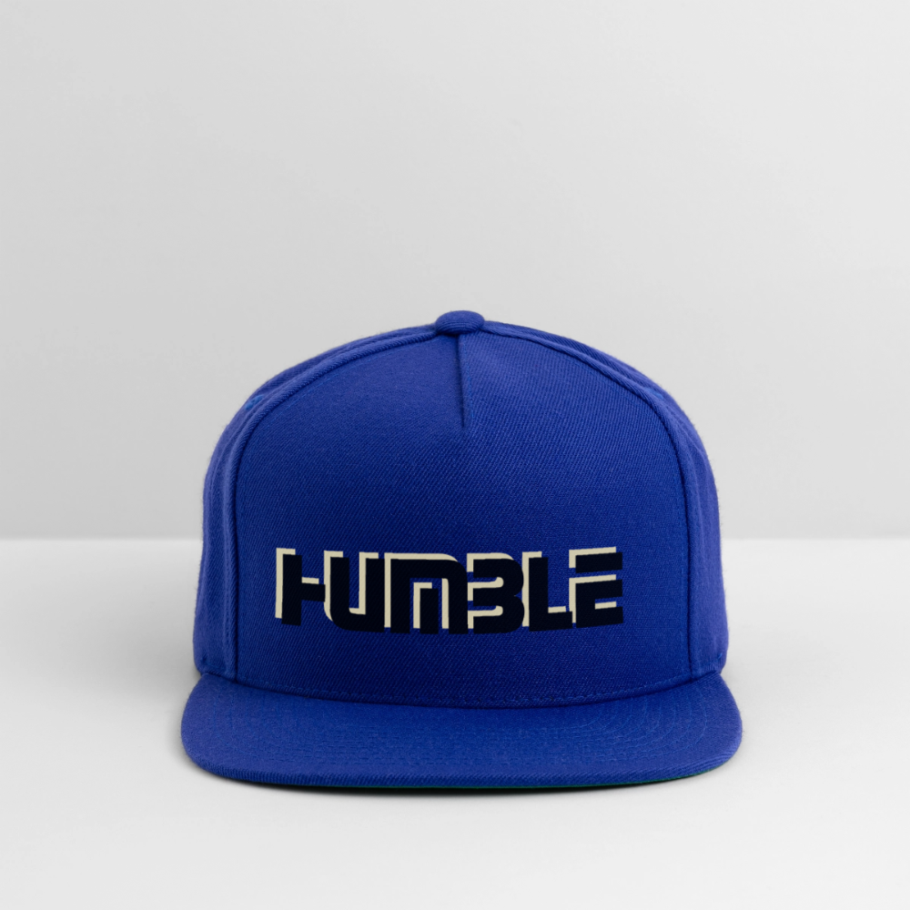 Snapback Baseball Cap - royal blue