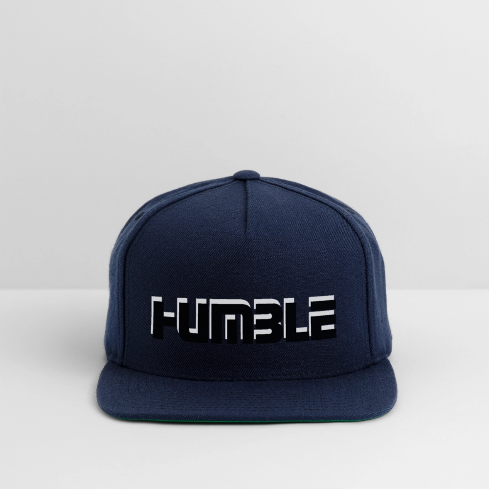 Snapback Baseball Cap - navy