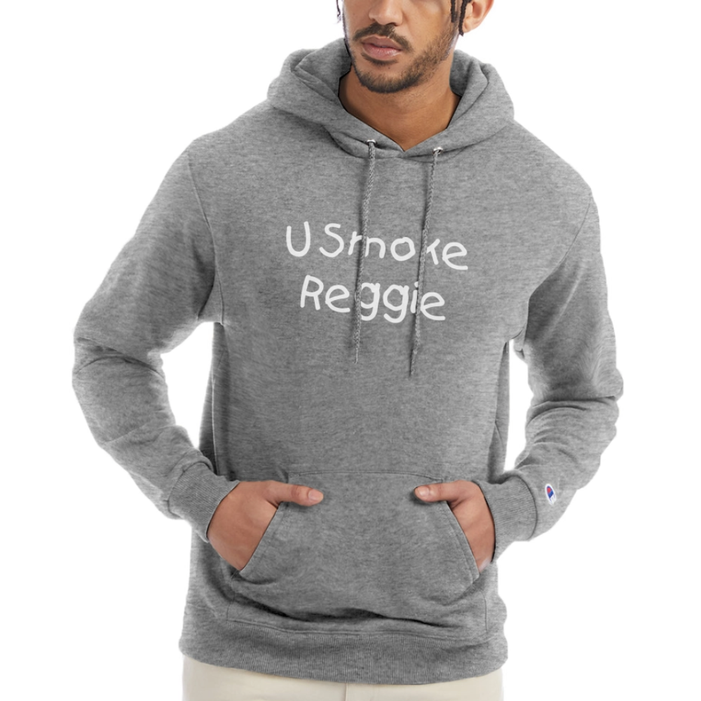 You Smoke Reggie Champion Unisex Power blend Hoodie - heather gray