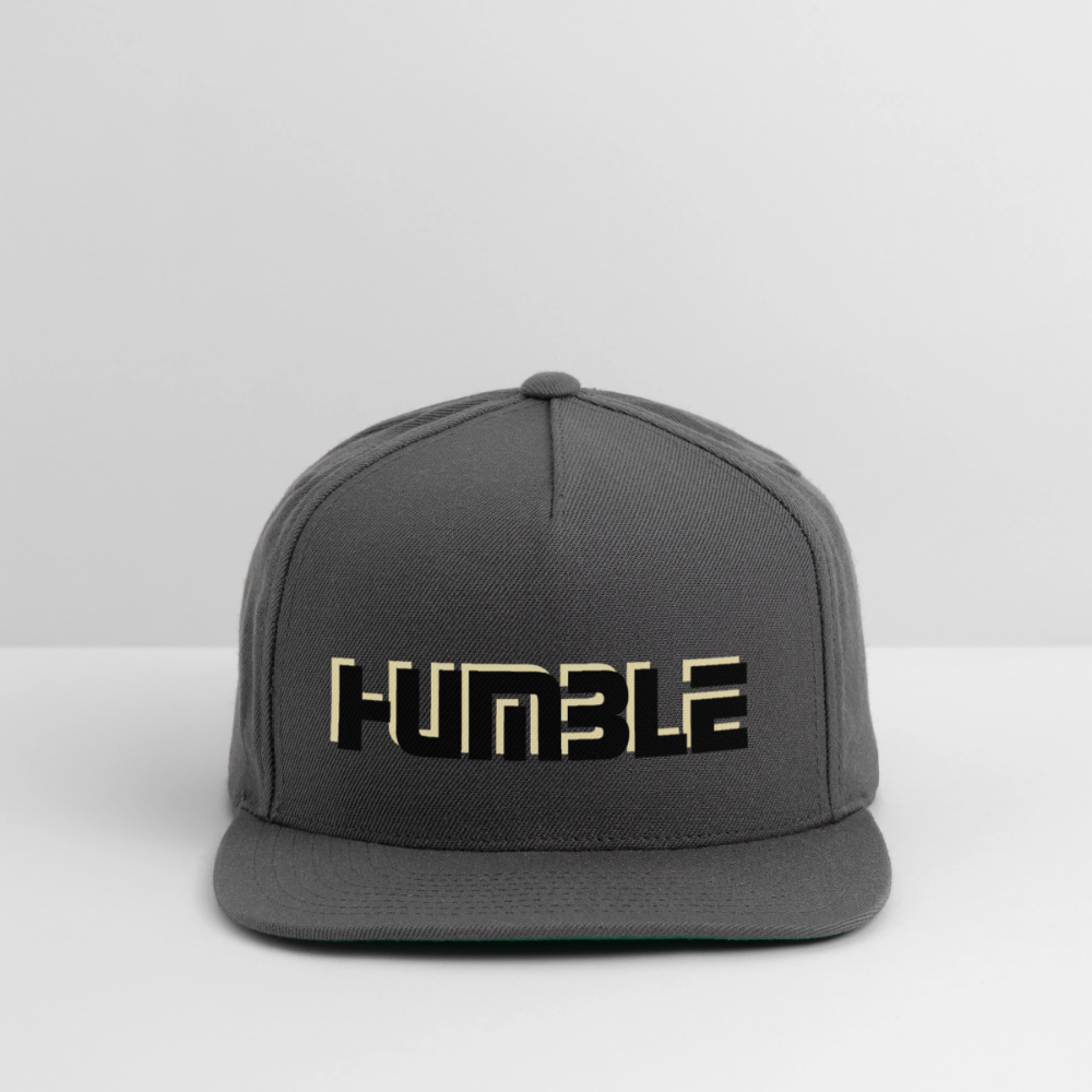 Snapback Baseball Cap - dark grey