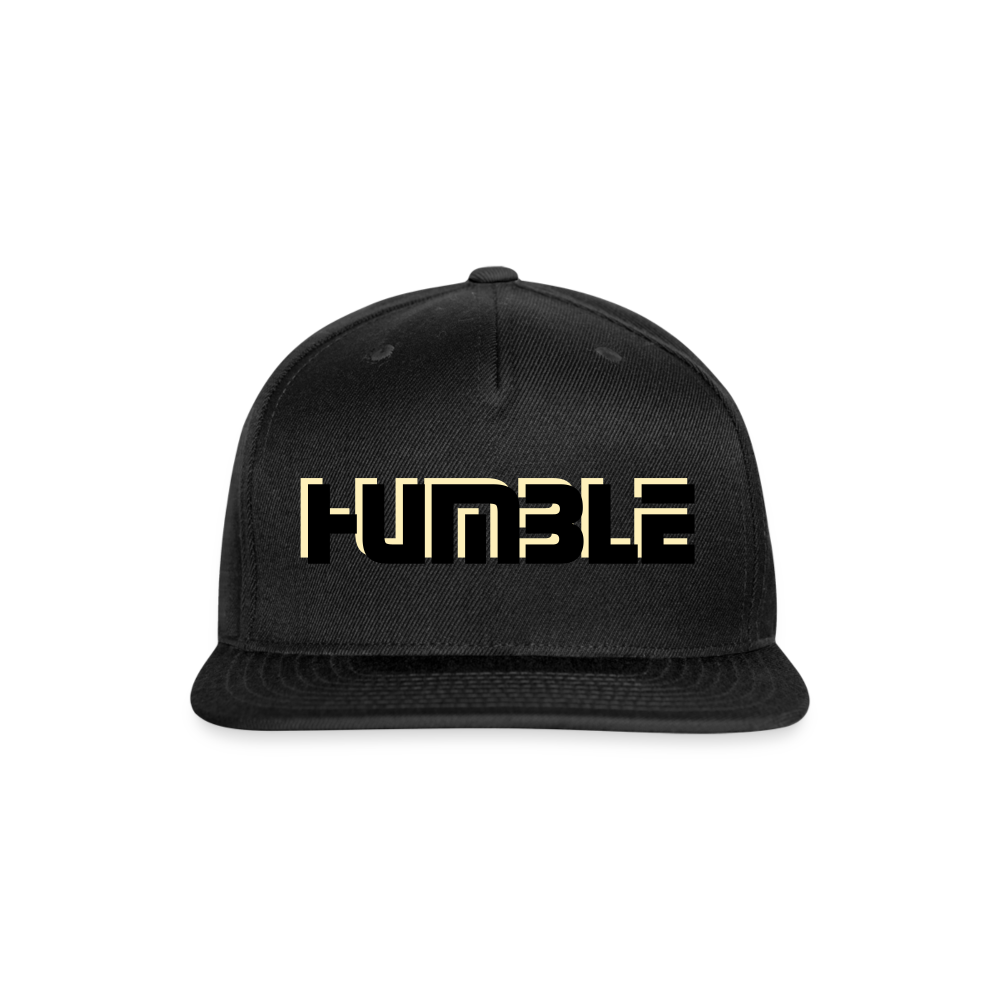 Snapback Baseball Cap - black