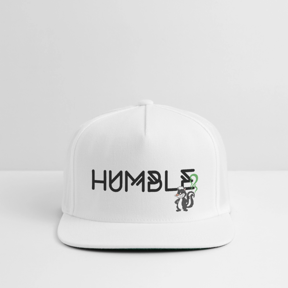 Snapback Baseball Cap - white