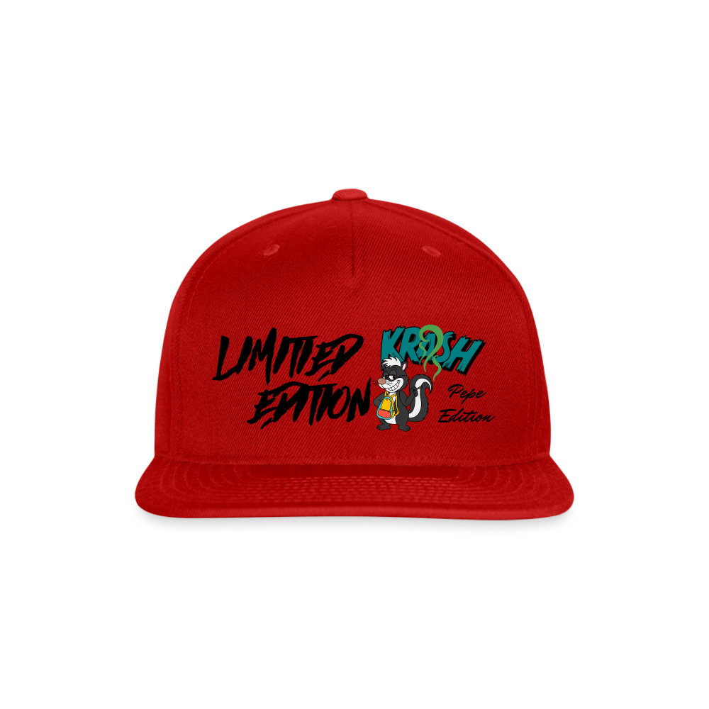 Snapback Baseball Cap - red