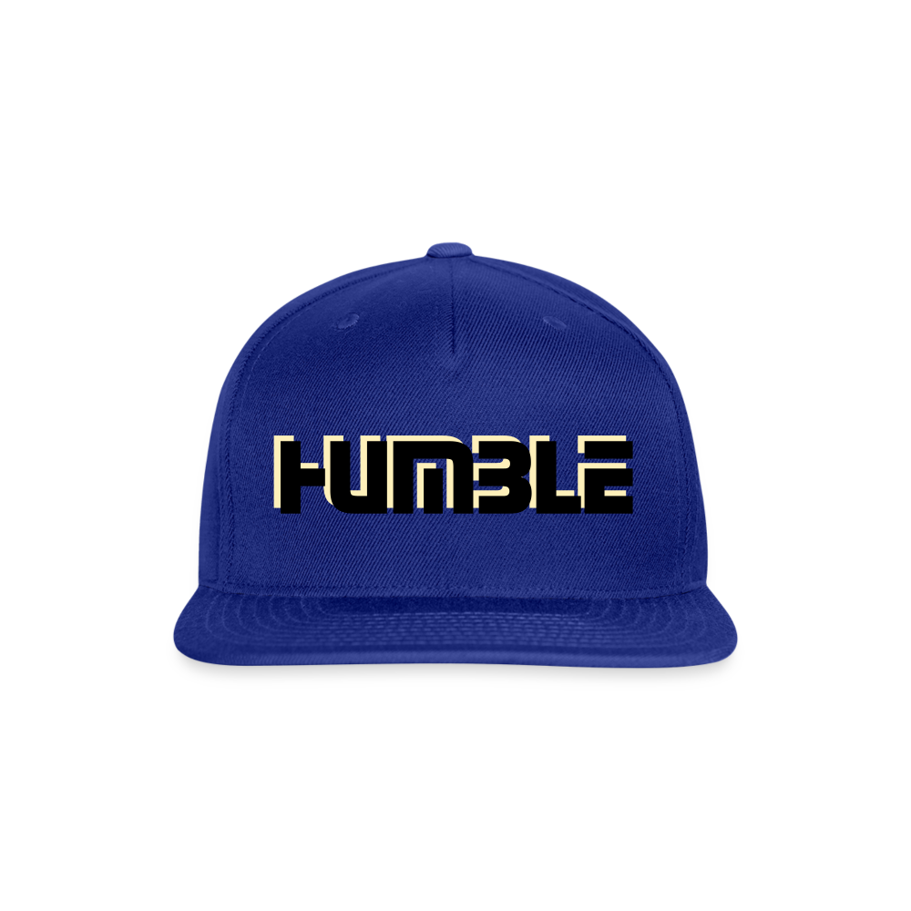 Snapback Baseball Cap - royal blue