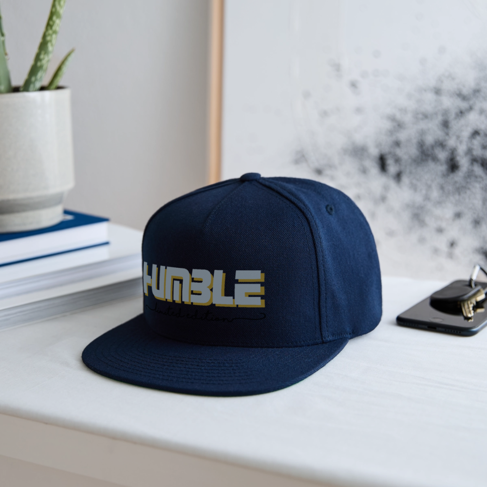 Snapback Baseball Cap - navy