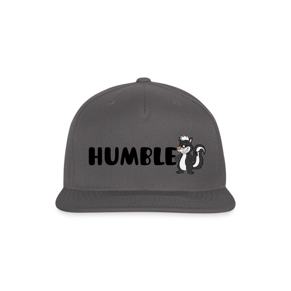 Snapback Baseball Cap - dark grey