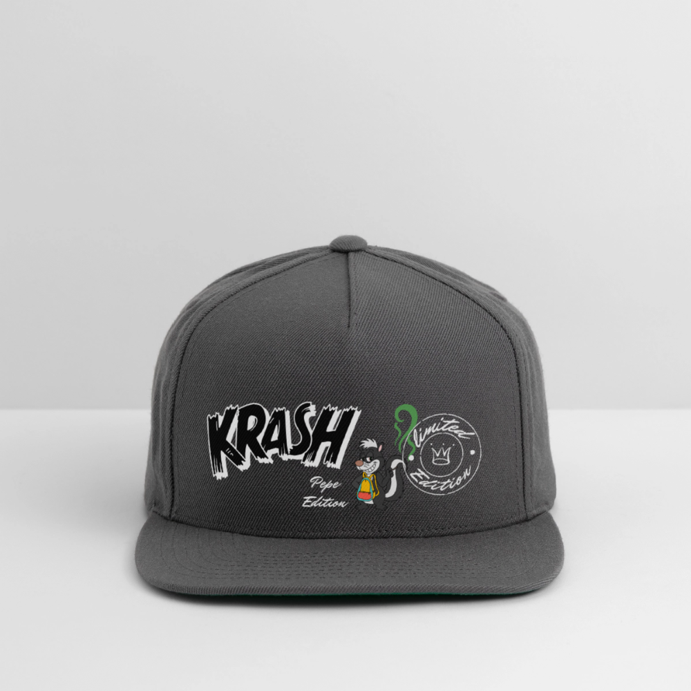 Snapback Baseball Cap - dark grey