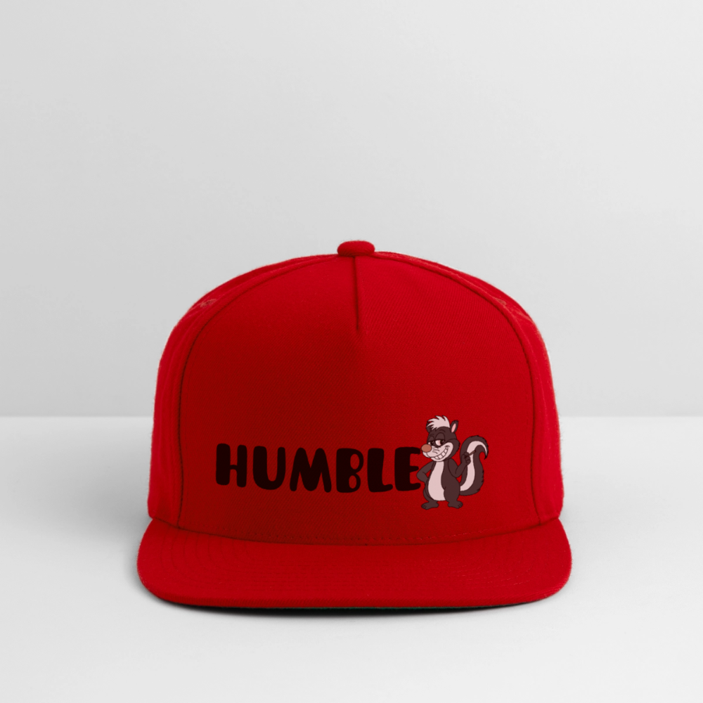 Snapback Baseball Cap - red