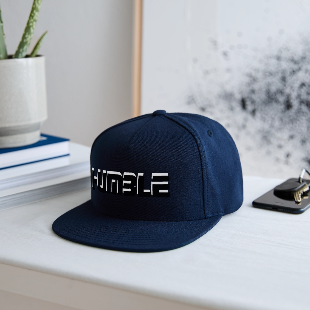 Snapback Baseball Cap - navy