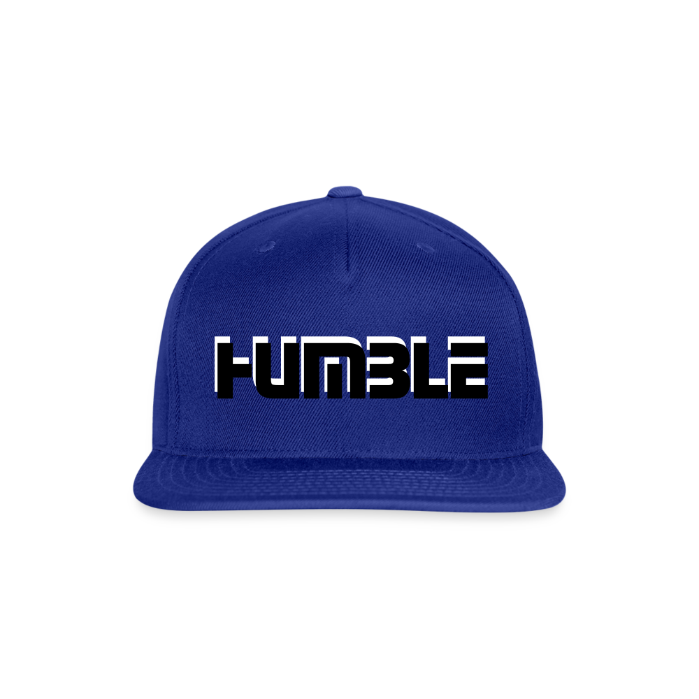 Snapback Baseball Cap - royal blue