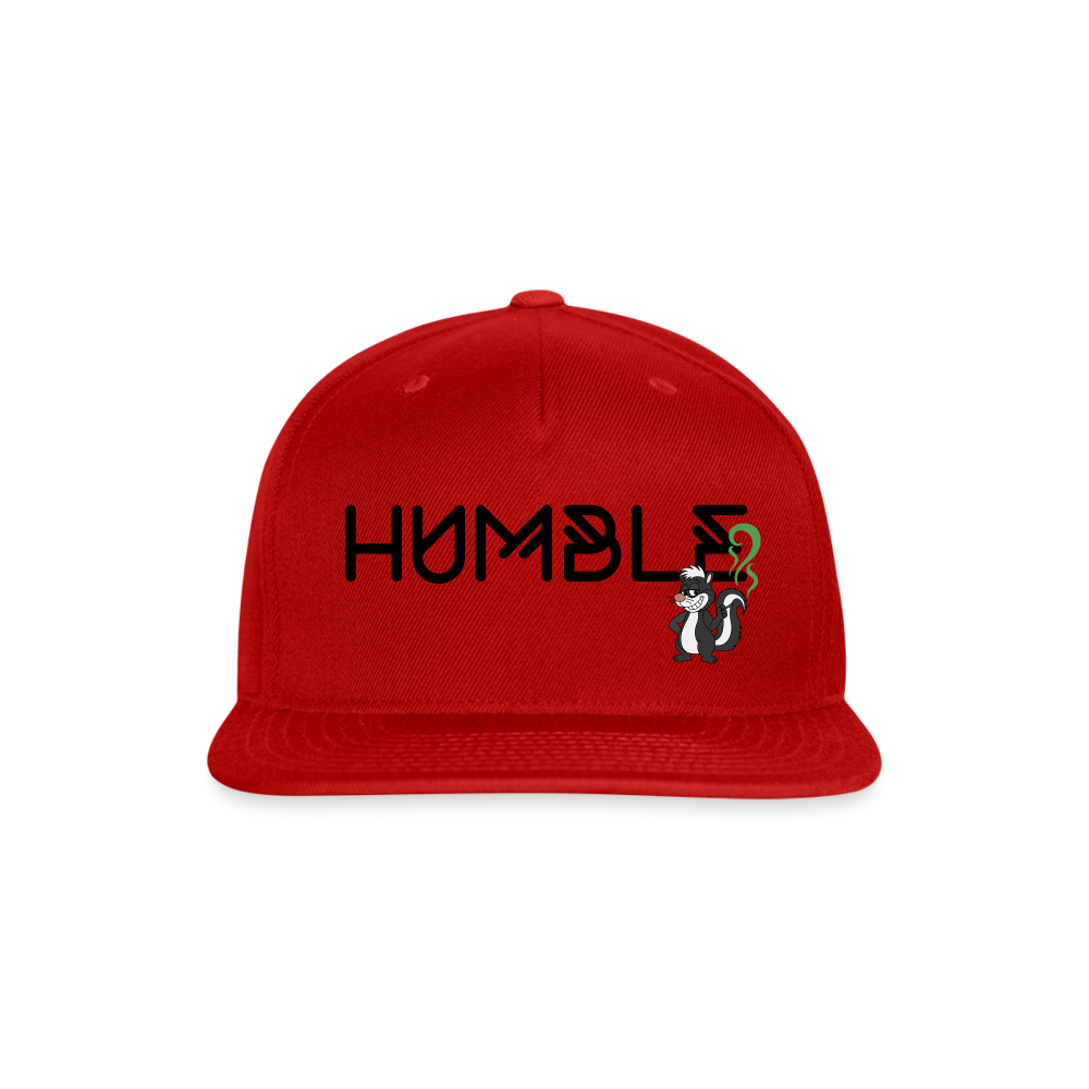 Snapback Baseball Cap - red