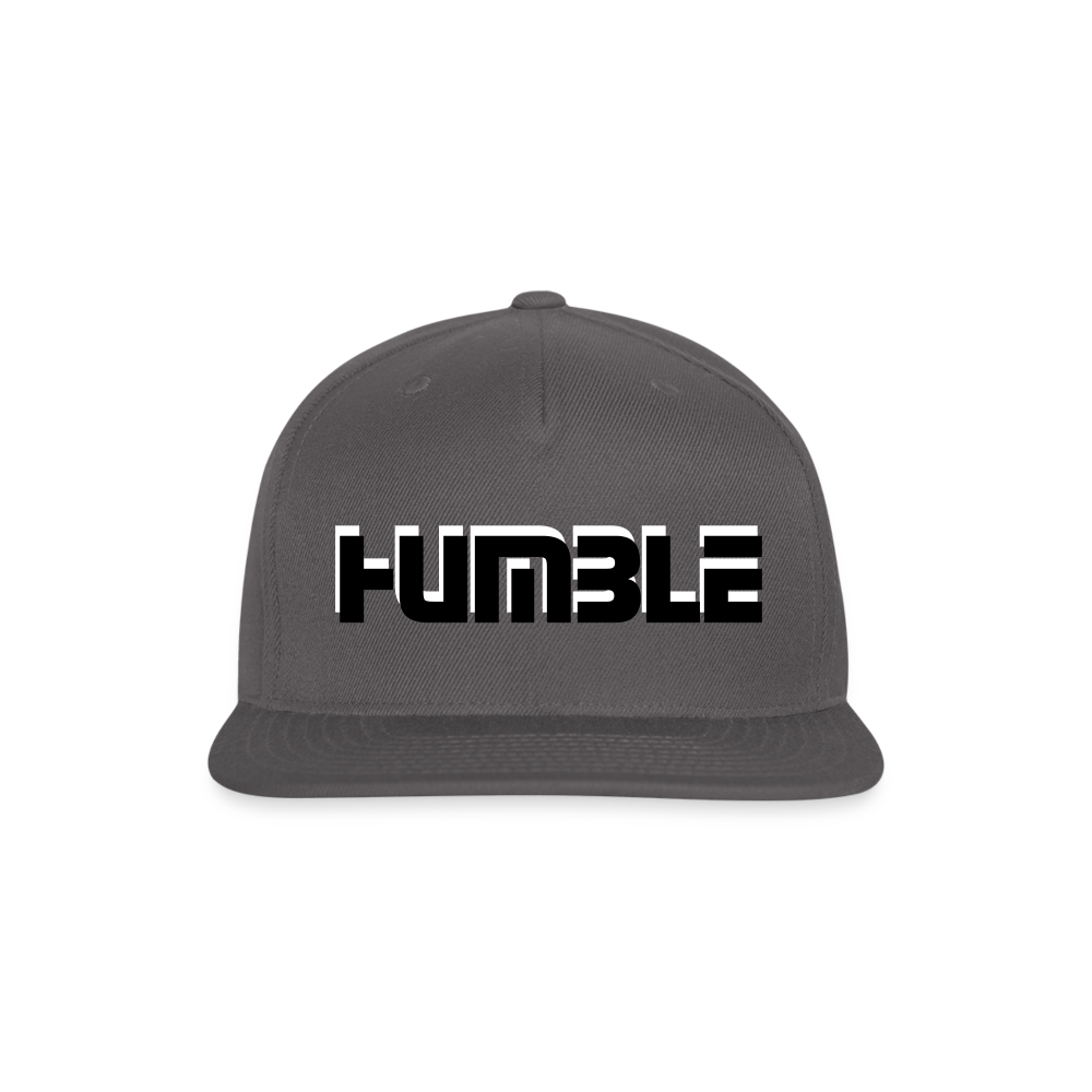 Snapback Baseball Cap - dark grey