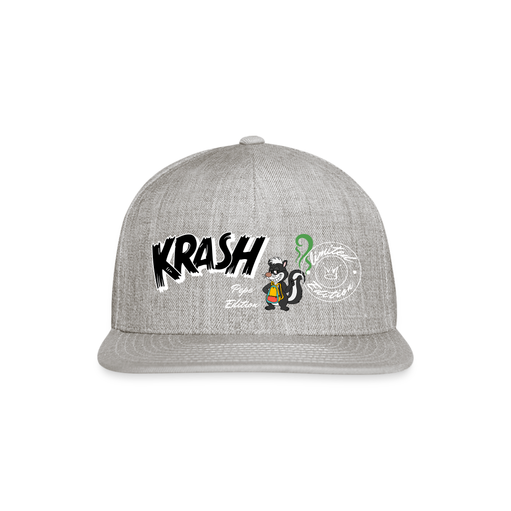 Snapback Baseball Cap - heather gray