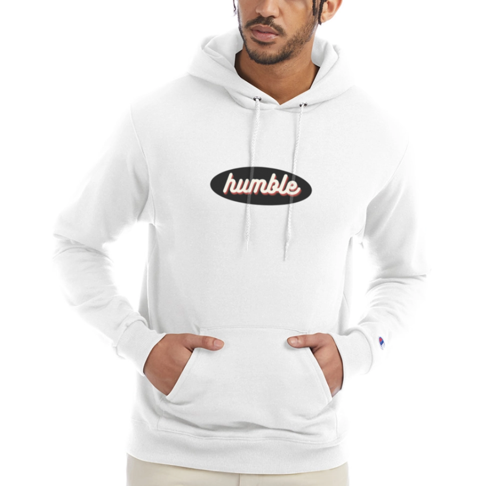 Humble Champion Unisex Power blend Hoodie - white