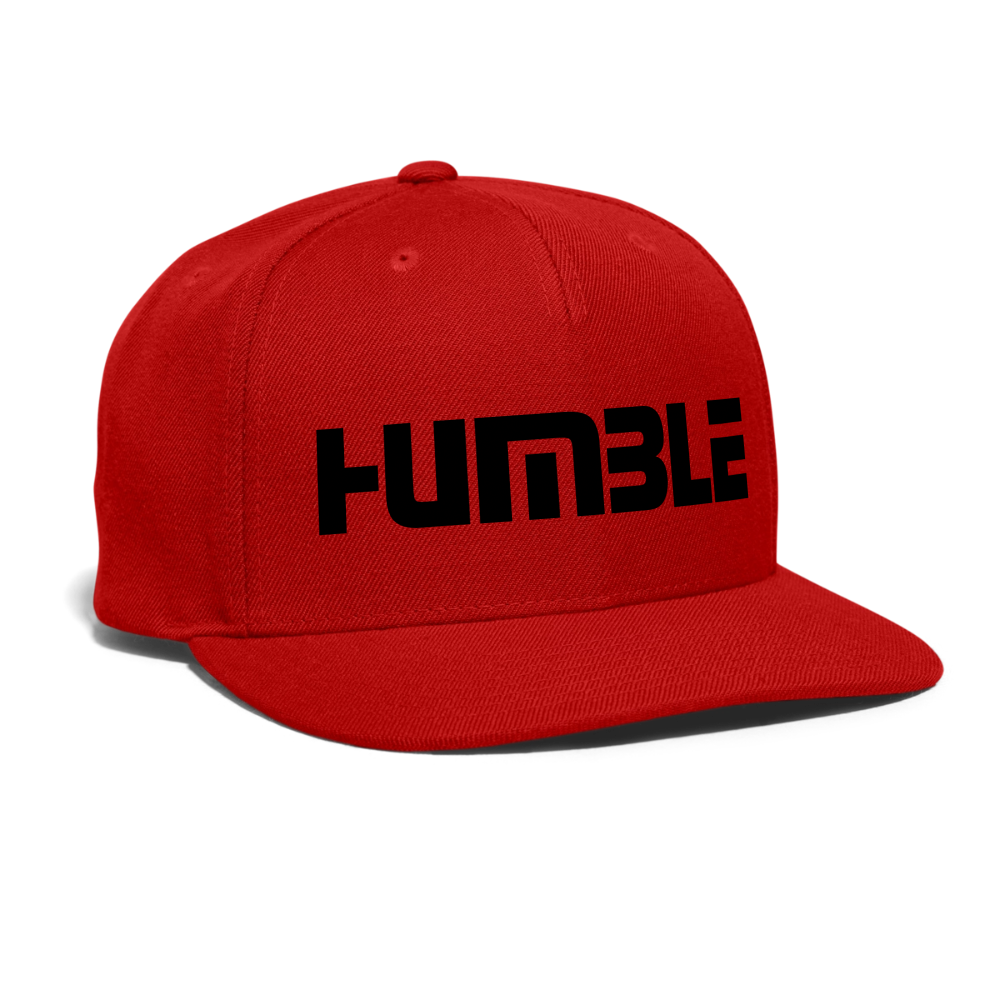 Snapback Baseball Cap - red