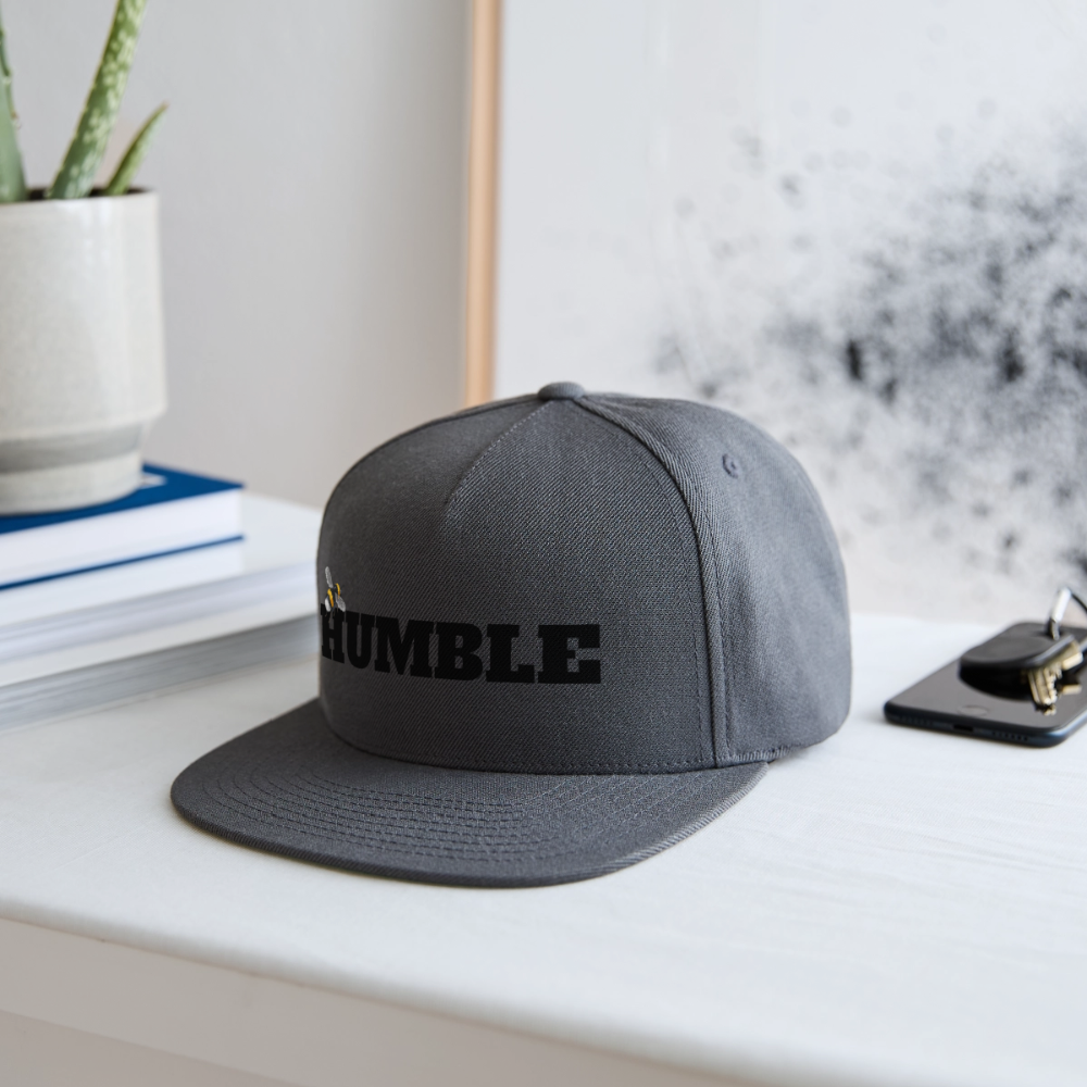 Snapback Baseball Cap - dark grey